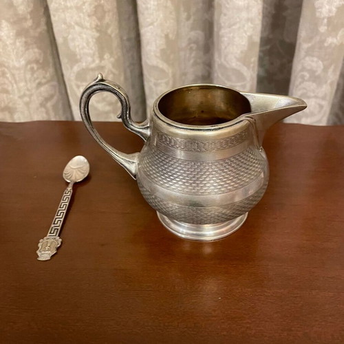 Silver-plated vintage serving set new