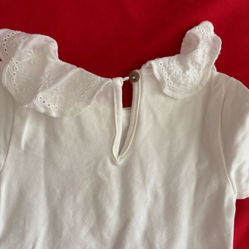 Zara baby bodysuit with collar like new, up to 6 months