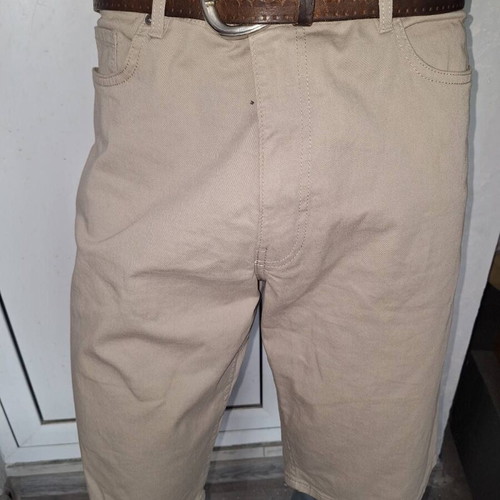 H&M men's beige denim shorts XL 36, new with tag