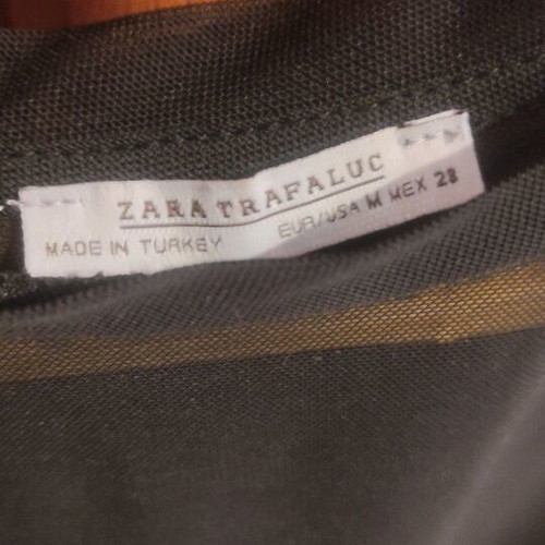 Zara t-shirt size M transparent like new, black