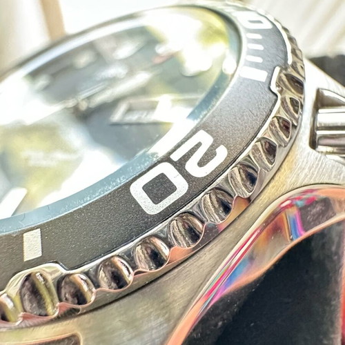 Orient Mako automatic dive watch like new with leather strap