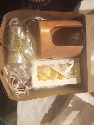 Aromatherapy burner with 6 tealights and 10 melts new
