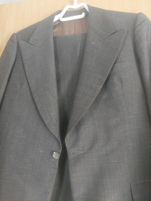 Handmade Suede Sauvage Suit like new, brown, size S