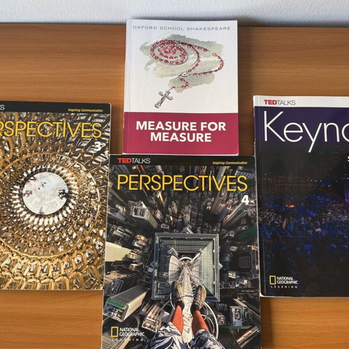English language book set with Perspectives 3 & 4, Keynote Proficient, Measure for Measure