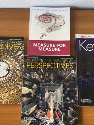 English language book set with Perspectives 3 & 4, Keynote Proficient, Measure for Measure