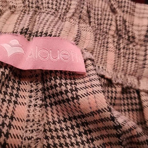 Alouette checked kids pants like new, size 14 years, beige pink