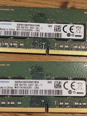 Samsung 2 x 8GB PC4 2400T sodimm used