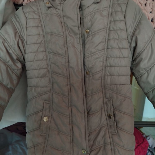 Mayoral jacket used, size 110 cm, gray and gold