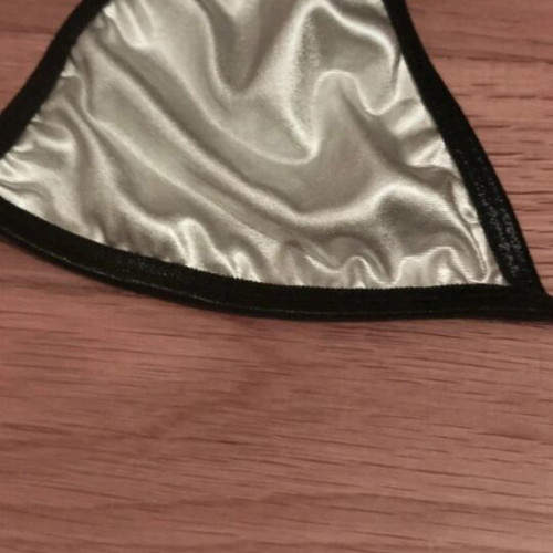 See-through top with bikini set