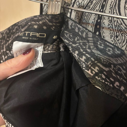 Etro Silk Ensemble Small like new, black and beige