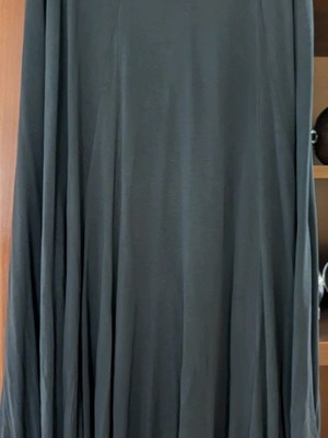 Long mako dress khaki used, draped fabric Mia