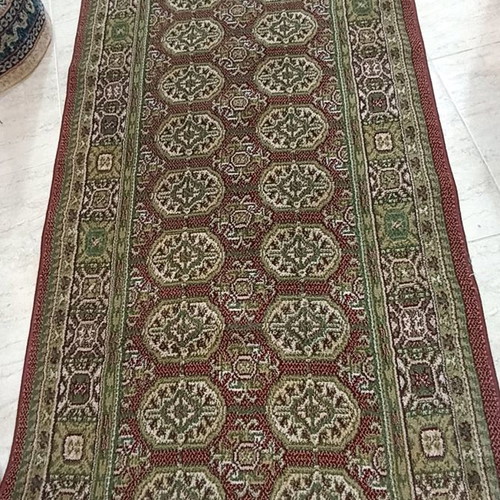 Wool runner rug by the meter with beautiful colors and pattern