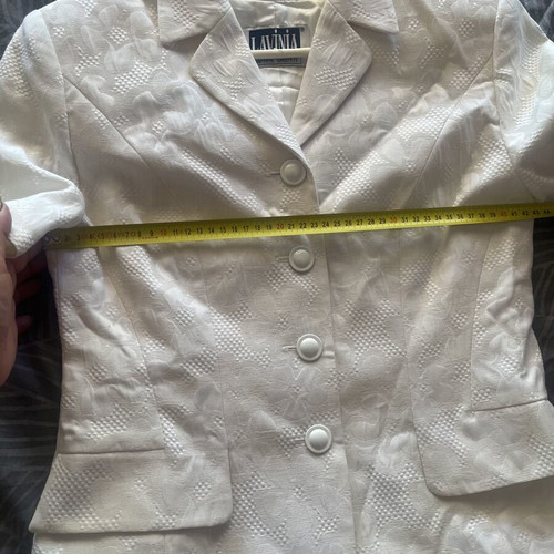 Vintage 90s Daphne Valente Lavinia white suit set like new