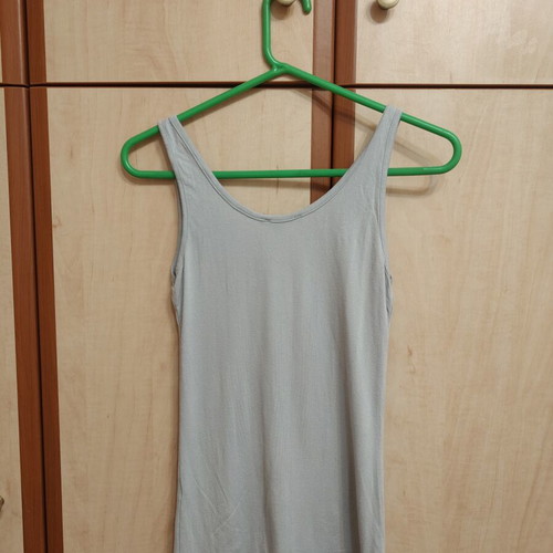 Tally Weijl sleeveless blouse with rhinestones medium gray