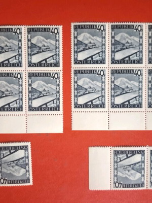 Austrian stamp lot 1945 like new, 40 Groschen