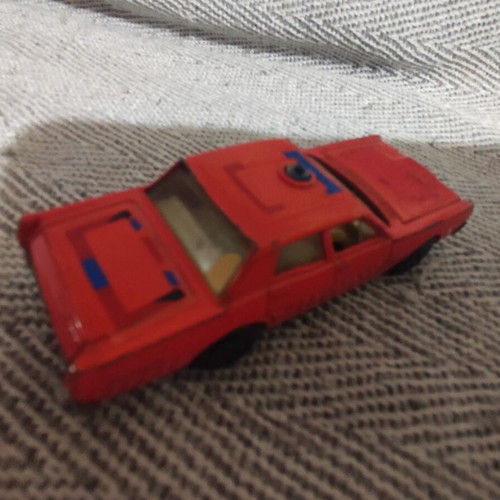 Lesney Superfast Mercury Fire Chief toy car used, 7.5 cm, 1970