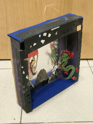 3D κατασκευή ο Καραγκιόζης στη Κίνα καινούργια, χειροποίητη