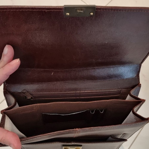 Rober Milano Leather Handbag new, brown