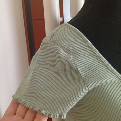 Review Cotton Ribbed Top new, size XL, soft and elastic fabric