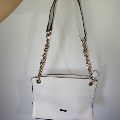 Doca shoulder bag, white with gold details