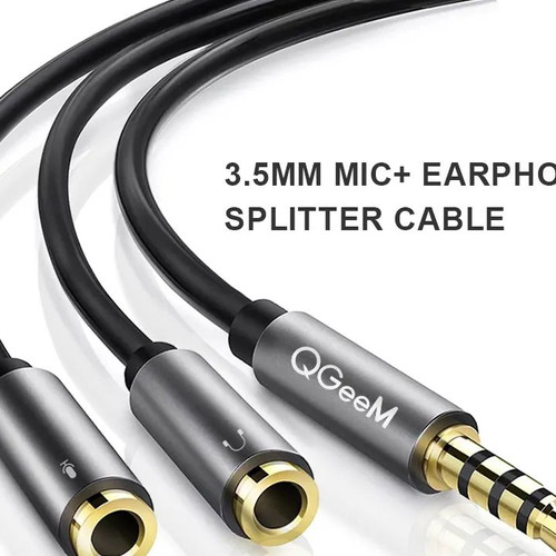 Audio splitter cable converter new for microphone and headphones
