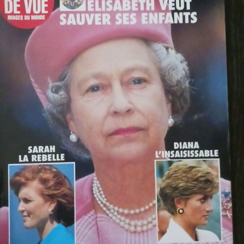 Point de Vue magazine August 1992 Queen Elizabeth Princess Diana