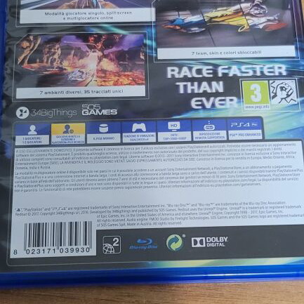 Redout Lightspeed Edition PS4 game, European version