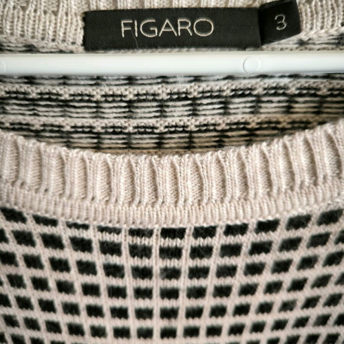 Figaro blouse dress medium like new, black and beige