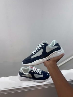 Prada Cups Blue and White Shoes new, size 42
