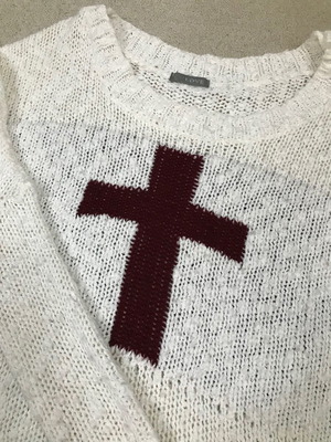 Πλέκτη μπλούζα διάτρητη, Knitted blouse with perforations. Νο M