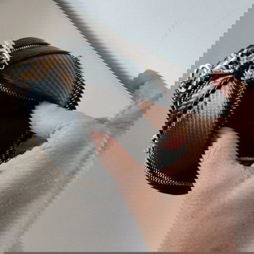 Τσαντάκι χειρός σε σχήμα νεκροκεφαλή σαν καινούργιο, μαύρο