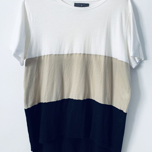 T-shirt Stelios Koudounaris unisex, size L, like new, black and beige