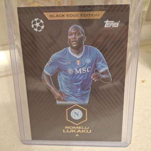 Romelu Lukaku Topps Black Edge card