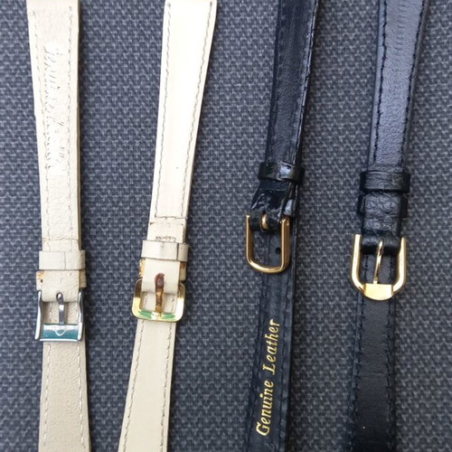 Leather watch straps set of 8 size 12 new