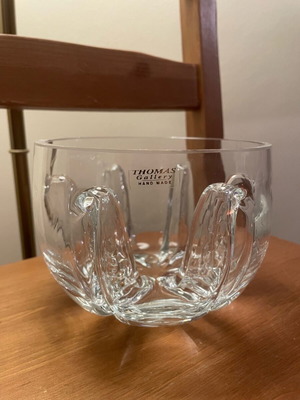 Crystal bowl handmade in excellent condition