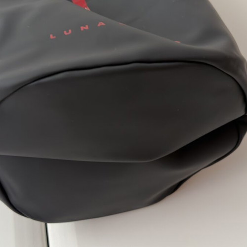 Prada Luna Rossa bag new, black with red stripe, waterproof backpack
