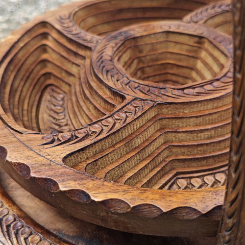 Orntervier Wooden Serving Tray for Nuts used