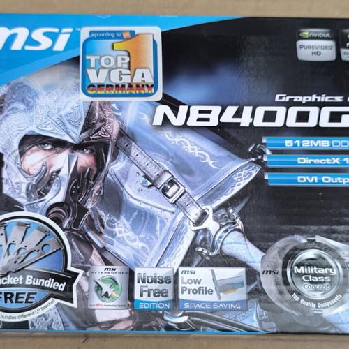 MSI N8400GS graphics card sealed, new