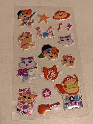 Cat stickers pack of 16 like new