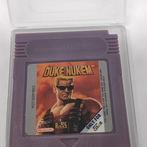 Duke Nukem Game Boy Color cartridge like new with renewed shell