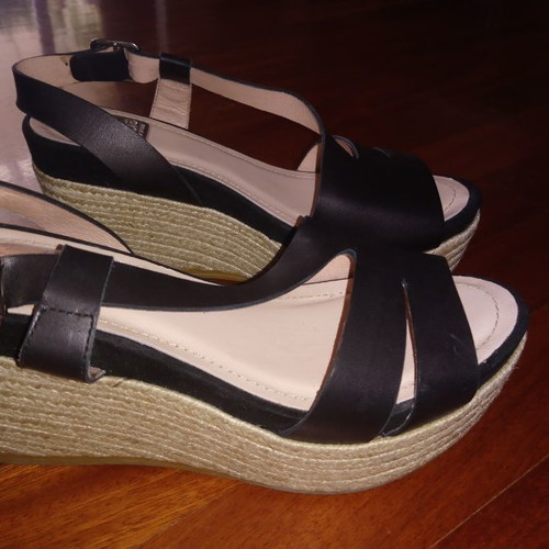 Platform sandal used, size 37, black
