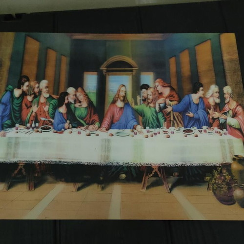 3D Last Supper Art Piece with Motion Effect 39x29cm like new