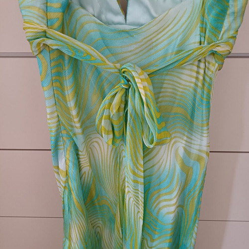 Midi asymmetric dress like new, green, size small