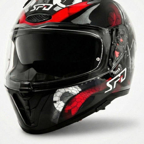 SPD 506 Terminator Full-Face Helmet new with internal visor