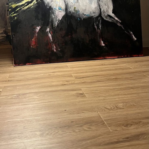Horse painting 90cm x 120cm new, oil and acrylic colors