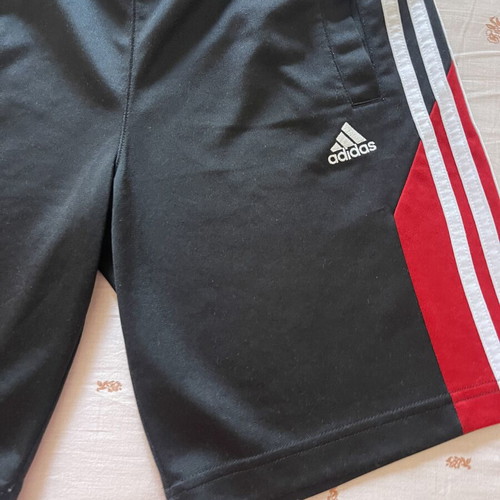 Adidas shorts like new, size 11-12 years, black and white