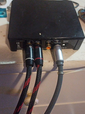Project DAC like new with optical fiber and RCA cables