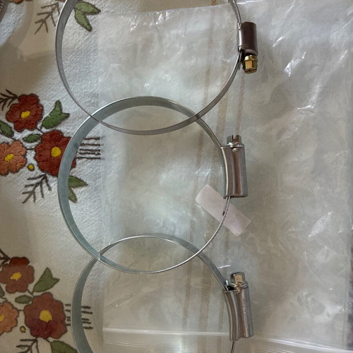 Set of three pipe clamps 80-100, 70-90