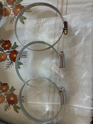 Set of three pipe clamps 80-100, 70-90