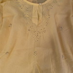 Yellow Embroidered Batwing Top 100% Cotton like new